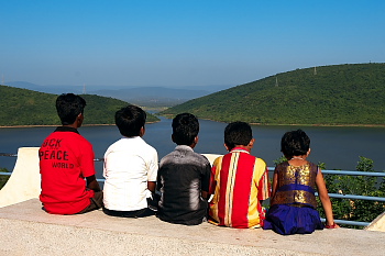 Annavaram temple Pampa Sarovar view