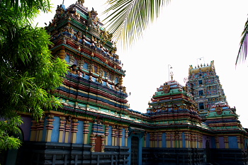 Inside view of Sri Jaganmohini Keshava swamy temple at ryali