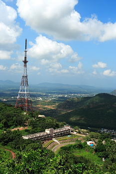 Simhachalam temple oppposite view from hill top