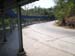 Walking path near down road