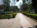 Walking path near down road
