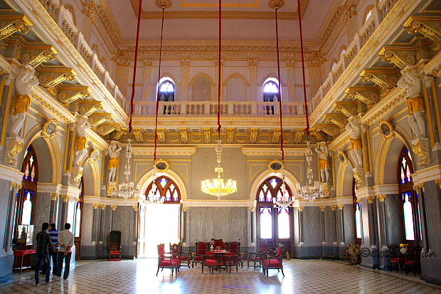 Prag Mahal inside Darbar hall Bhuj