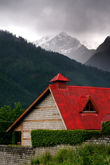 Manali snow peak