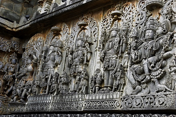 Halebid temple sculpture