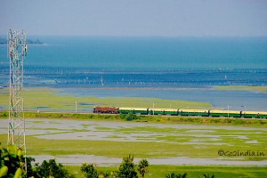 Chilika Lake from Train