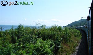 View of Chilika Lake from Train