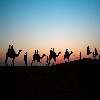 Sunset in Rajasthan desert