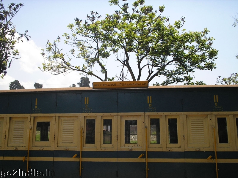 Train compartments of Nilgiri train