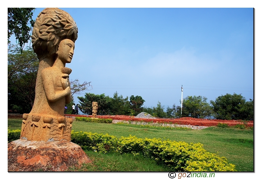 Sculptures at Kailasagiri park  in Visakhapatnam
