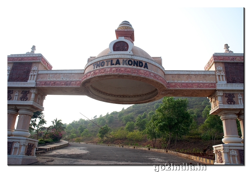 Main entrance at Thotlakonda near Visakhapatnam in Andhrapradesh