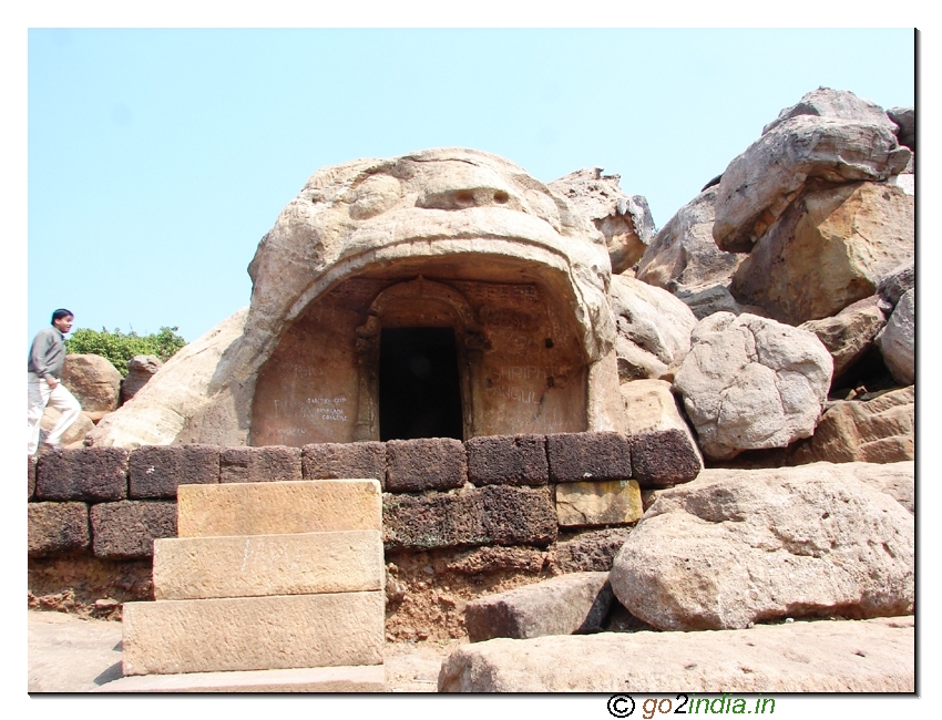 Cave entrance at Udayagiri 