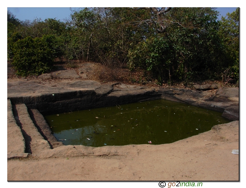 Rain water storage system at Udayagiri Caves