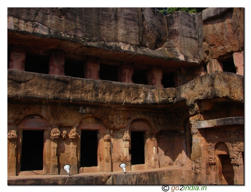 Swaragpuri-Manchapuri caves at Udayagiri 