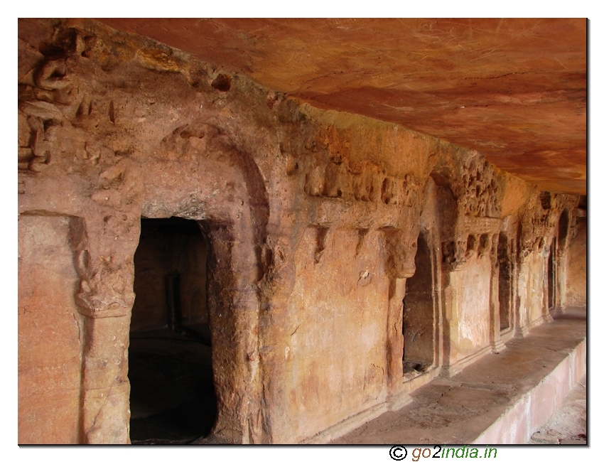 Single room caves in Udayagiri