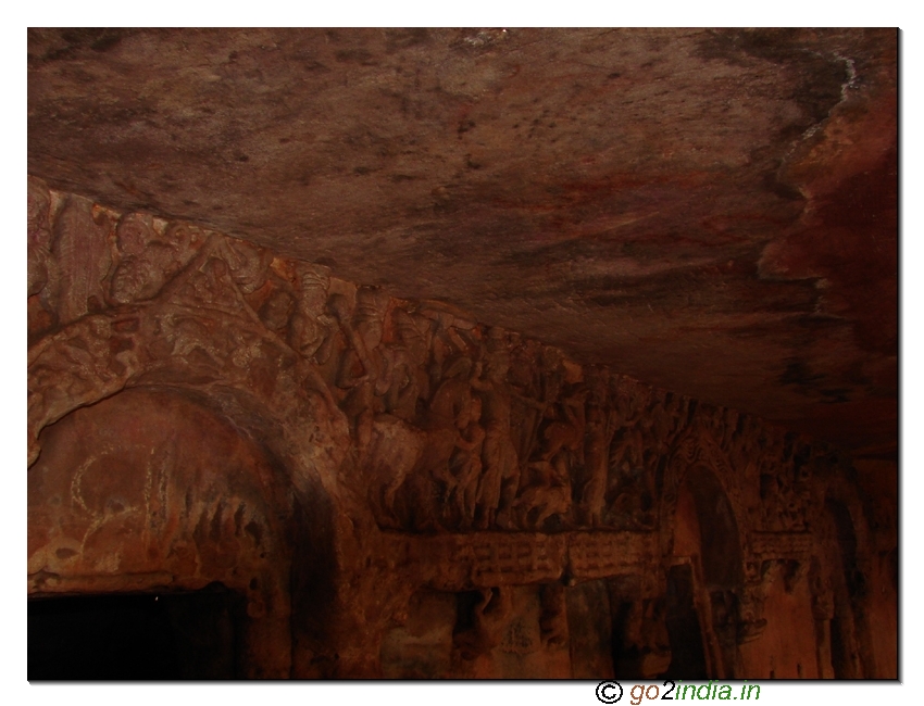 Inside the caves at Udayagiri