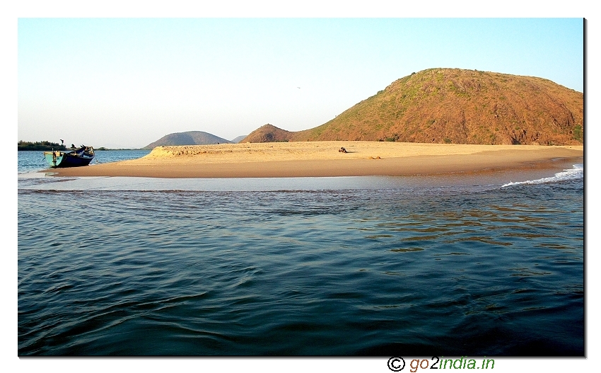 sand island at Bangarammapalam Beach