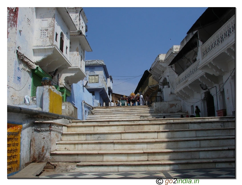 Steps at the ghat of Pushkar