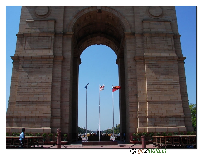India Gate in front of Rashtrapati Bhavan