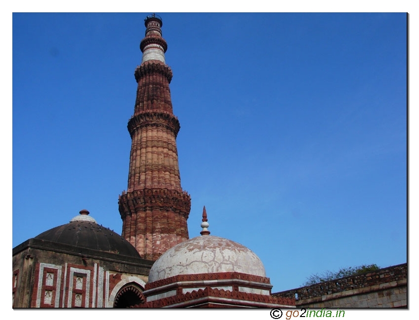 Qutub Minar from a distance