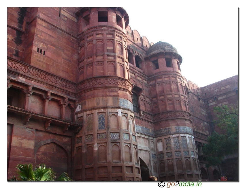 Walls of Agra fort