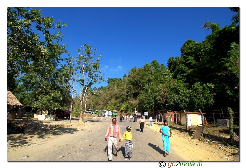 Forest end point check post near Baratang jetty of Andaman