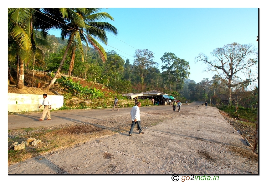 Check post at starting point of forest drive towards Baratang jetty in Andaman