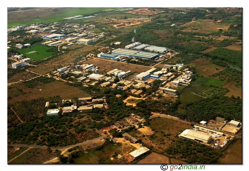 Aerial view near Chennai - Tamilnadu state of India