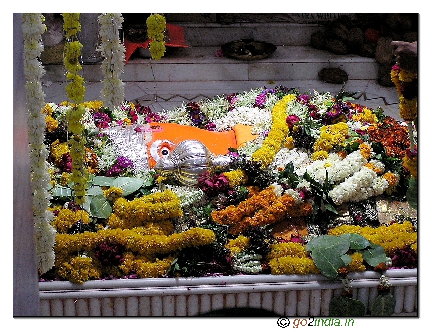 Bhadra Hanuman (sleeping Hanuman) temple in Maharashtra