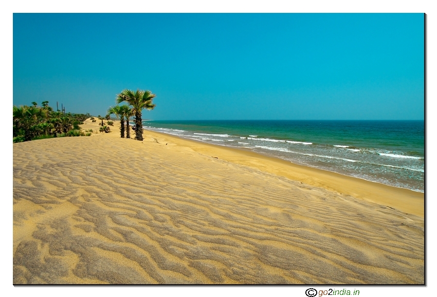 Visakhapatnam Rushikonda beach  view in Andhrapradesh - India