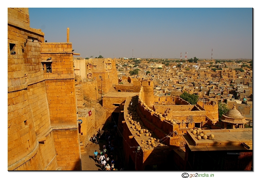 Fort and Jaisalmer town view