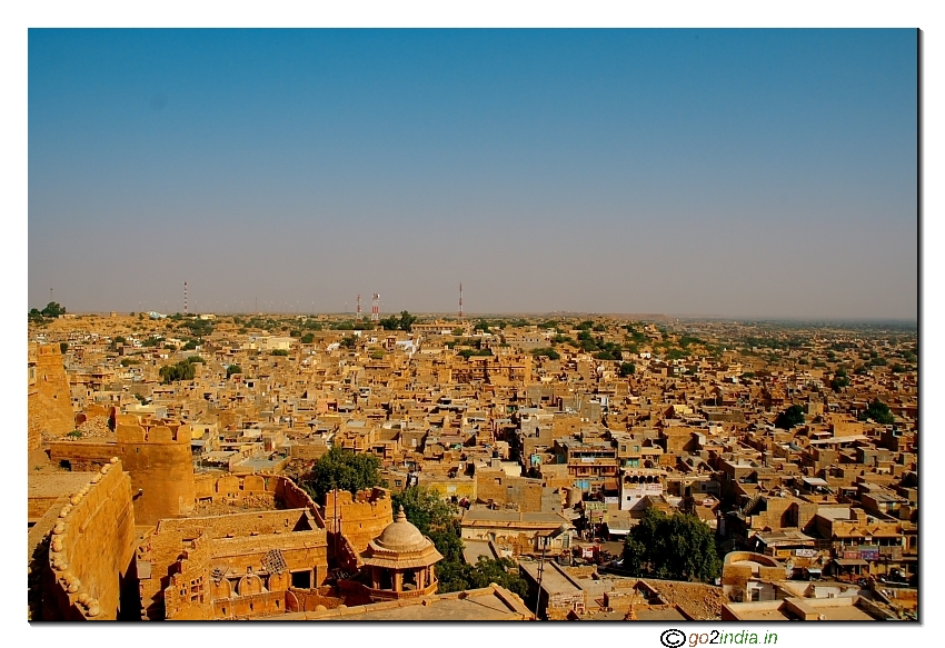 Jaisalmer town from Fort 
