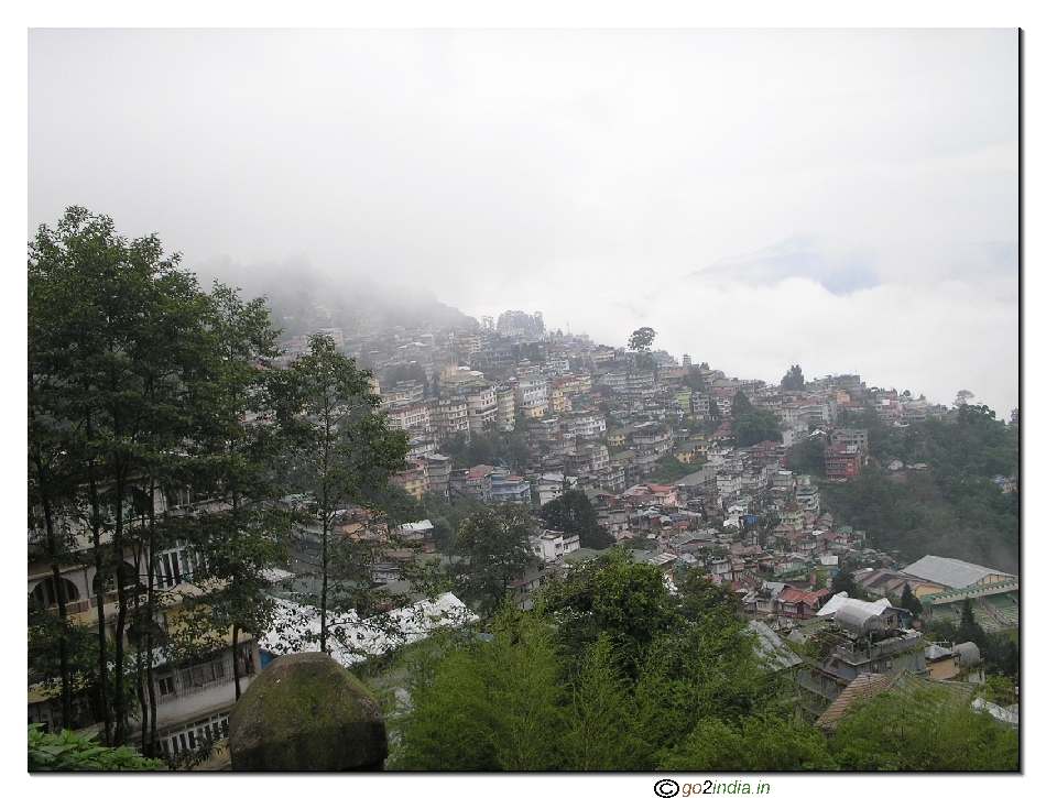 Himalayan Hill station Gangtok capital of Sikkim