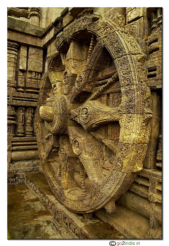 Wheels of Konark Sun temple 