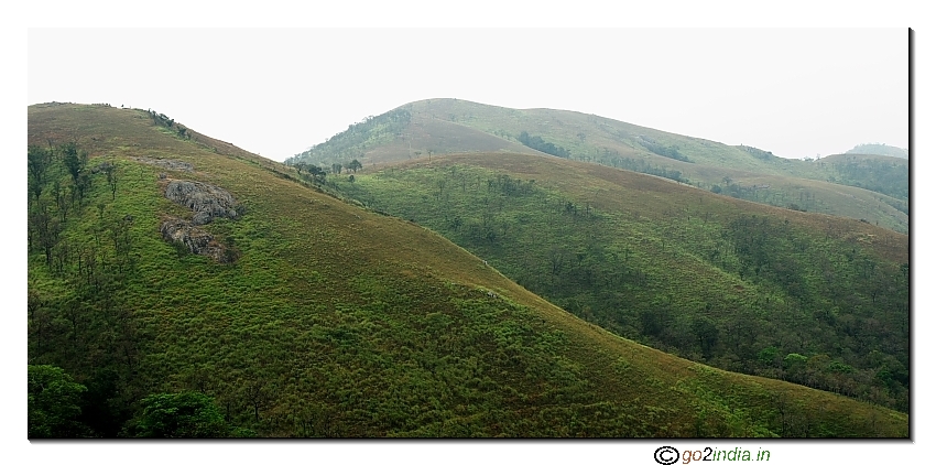 Bandipur and Nagarhole forest range as seen from Gopalaswamy Betta