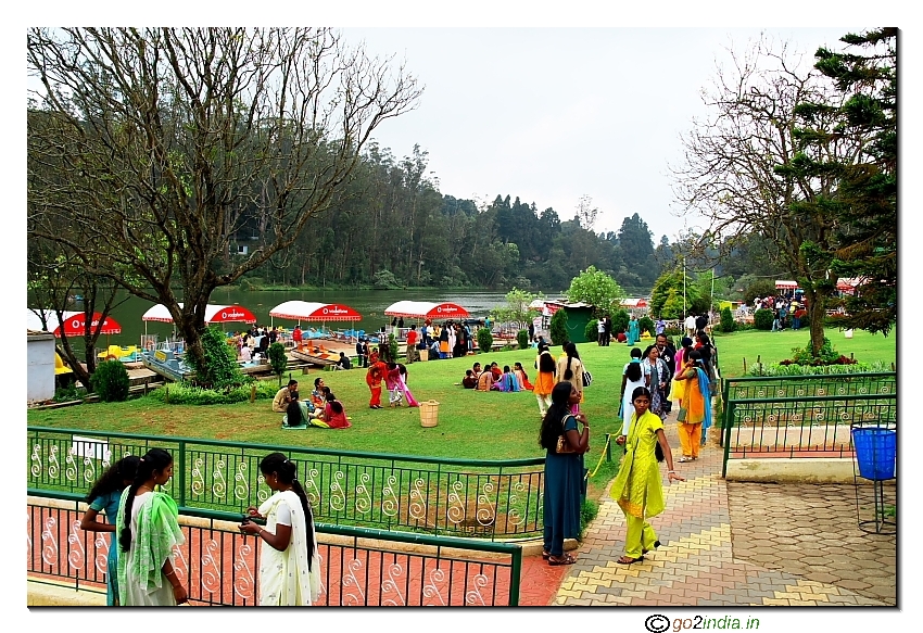 Lake view in Ooty from gaming area