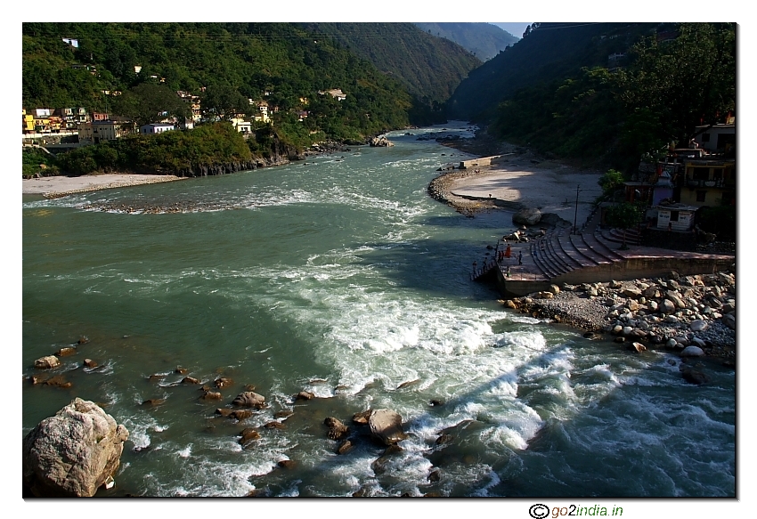 Karanprayag joining of two rivers 