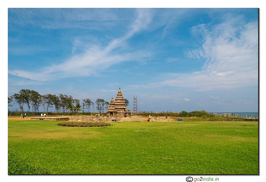 8th century temple at Mahabalipuram by the side of sea