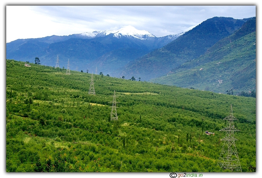 naggar valley view from Manali at Kakhnal