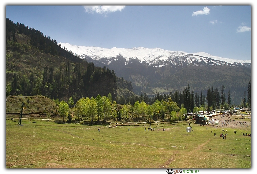 Solang valley adventurous sports area at Manali