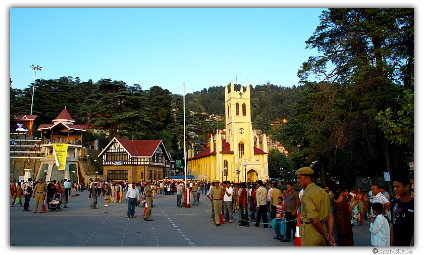 The Ridge in afternoon at Shimla