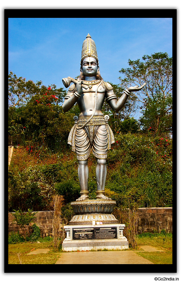 Close of statue at Dwaraka Tirumala