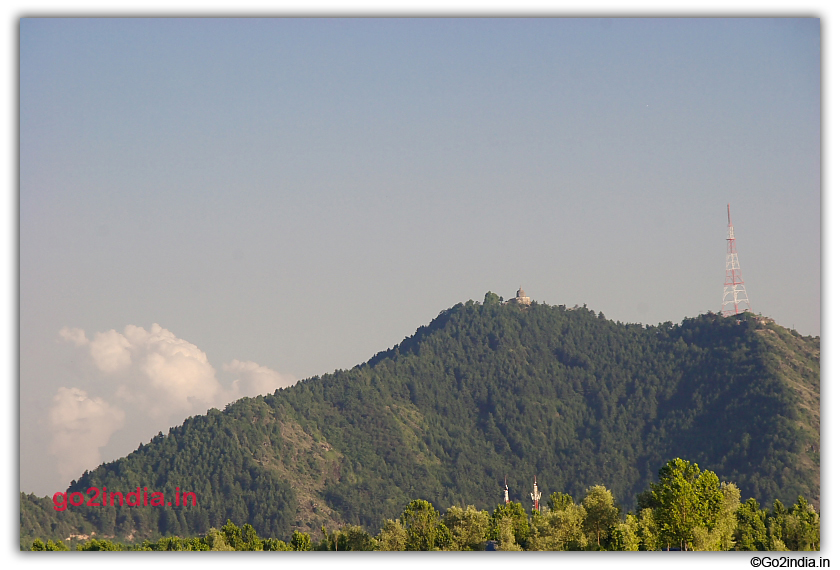 Hill by the side of Dal Lake Srinagar