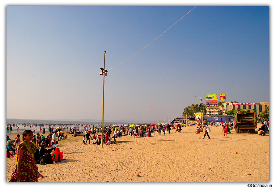 Juhu beach area at Mumbai
