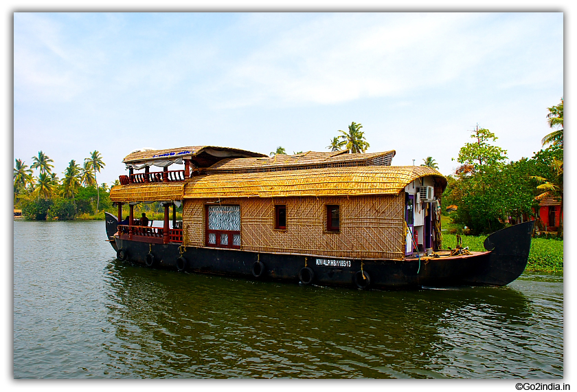 Some houseboats have upper deck to site and enjoy 