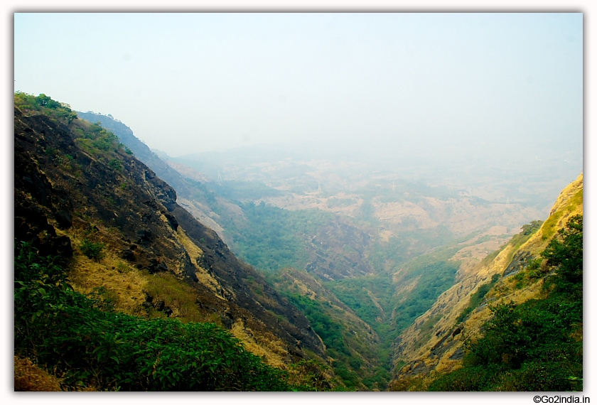 Valley view from Matheran toy train