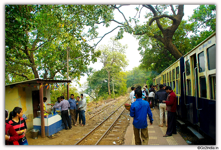 Matheran train before reaching Neral station 