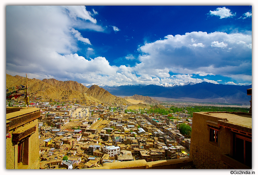 View from different floors of Leh Palace 