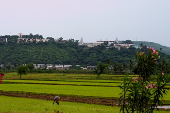 Annavaram temple view from NH5