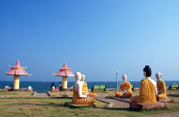 Statues at Bheemili beach