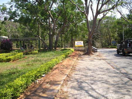 Walk way for devotees